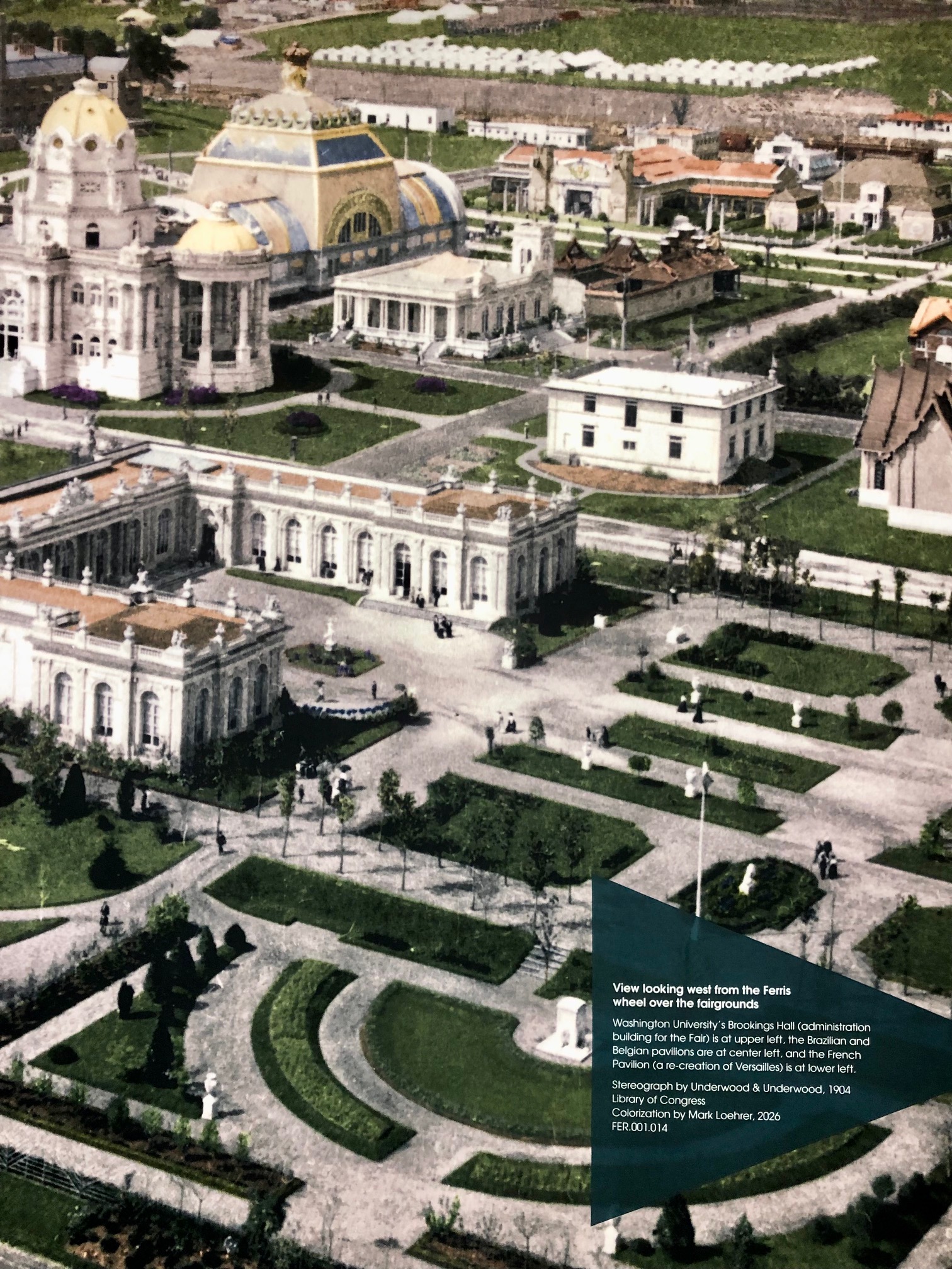 Here’s what visitors to the 1904 World’s Fair would have seen from high above Forest Park where the fairgrounds encompassed 828,000 square acres.